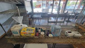 lot 10392 image: Monogram Plastic Jumbo Straws, Splenda Zero Calorie Sweetener Packets and More
