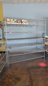 lot 10399 image: 7-Tier Stainless Steel Metro Rack