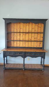 lot 10412 image: Wooden Hutch W Shelving and Drawers