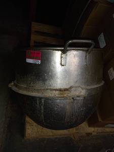 lot 15275 image: Commercial 80 Quart Mixing bowl