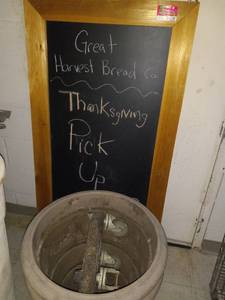 lot 15320 image: Chalkboard and outside Flower Pots