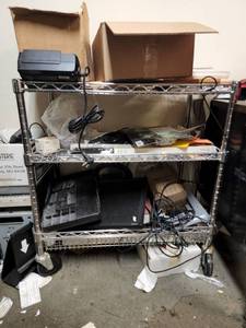 lot 15430 image: Metal Utility Cart - Contents Not Included