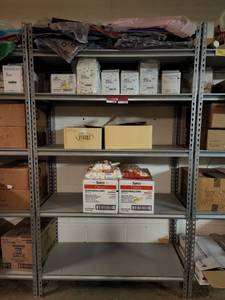 lot 15446 image: 5 Tier Metal Shelf - Contents Not Included