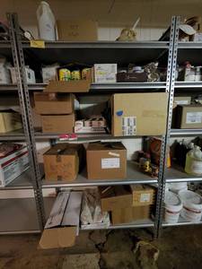 lot 15448 image: 5 Tier Metal Shelf - Contents Not Included
