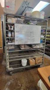 lot 10188 image: Union 8-Tier Metal Rack on Casters