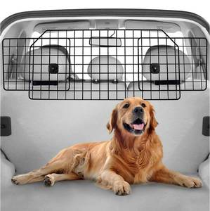 lot 4116 image: rabbitgoo Dog Car Barrier for SUVs, Large Pet Car Gate Divider Cargo Area, Adjustable Pet SUV Barriers Universal-Fit, Heavy-Duty Wire Mesh Dog Car Guard,Van Vehicles Dogs Car Accessories Safety Travel
