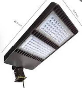 lot 4117 image: LED Lights 200W-24000lm Outdoor LED Flood Lights 5000K LED Shoebox Lights - Slip Fit Mount Commercial Street Area Light for Stadium
