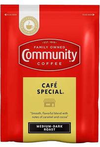 lot 4128 image: Community Coffee Caf� Special Pre-Measured Coffee Packs, Medium Dark Roast, 2.5 Ounce Bag (Box of 40)