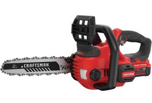 lot 4138 image: CRAFTSMAN V20 Cordless Chainsaw, 12-Inch (CMCCS620M1)