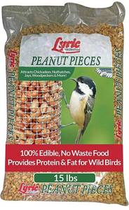 lot 4142 image: Lyric 2647463 Peanut Pieces Wild Bird Food, 15 lb, brown