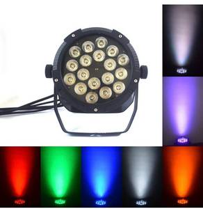 lot 4151 image: Boulder LED Flat Par Waterproof IP65 Outdoor 18x18w RGBWA 6in1 Wash Stage Light DMX512 for TV Studio, Theater, Auditorium, Stage, T-Stage, Concerts �� (18X18W 6in1)-Retails for $159.99
