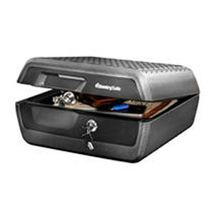 lot 31500 image: SentrySafe CHW30200 Fire-Resistant and Water-Resistant Box Safe with Tubular Key Lock, 0.36 Cu. ft.