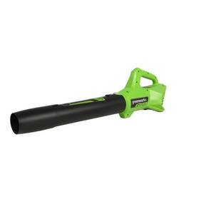 lot 31511 image: Greenworks 90 MPH 320 CFM 24-Volt Battery Cordless Handheld Leaf Blower (Tool-Only)