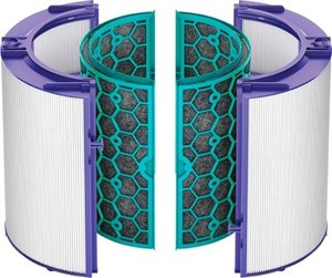 lot 31527 image: Dyson - Genuine Air Purifier Replacement Filter (HP04, TP04, DP04,) 360° Glass HEPA and Activated Carbon Filter - Purple and White