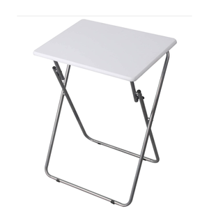 lot 31540 image: Home Basics Multi-Purpose Foldable Table, White