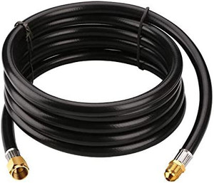 lot 31541 image: Propane Extension Hose, 38 inch Female Flare Fitting x 38 inch Male Flare Fitting Propane Hose for Gas Grill, RV, Turkey Cooker, Propane Fire Pit, Heater, Generator, Gas Grill, and More