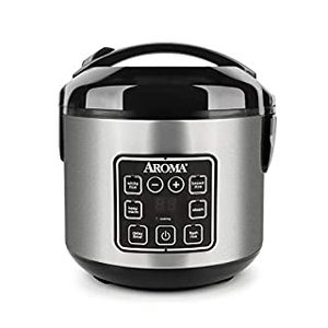 lot 47835 image: Aroma 8-Cup Programmable Rice & Grain Cooker Steamer