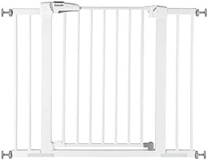 lot 47847 image: Babelio Baby Gate for Doorways and Stairs, 26-40 inches DogPuppy Gate, Easy Install, Pressure Mounted, No Drilling, fits for Narrow and Wide Doorways, Safety Gate wDoor for Child and Pets