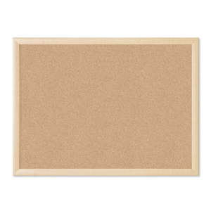 lot 49259 image: U BRANDS Cork Bulletin Board 24 x 18 Self-Healing Cork Birch MDF Frame