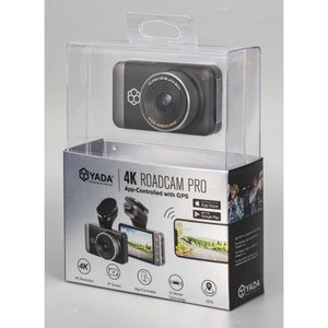 lot 49267 image: YADA 4k Roadcam Pro GPS with App 150 Degree Wide Angle Lense 3 LCD Screen Built in GPS High Dynamic Range for DayNight & All Weather Clarity. G-Sensor Technology with Park and Record Mode