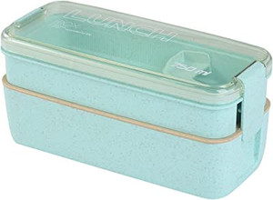 lot 49280 image: Lunch Box Bento Box, 2-In-1 Compartment, Leakproof Eco-Friendly Bento Lunch Box Containers for Kids & Adults  (2 Pack)