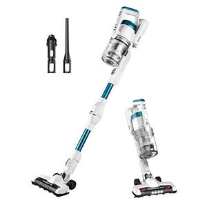 lot 49383 image: Eureka LED Headlights, Efficient Cleaning with Powerful Motor Lightweight Cordless Vacuum Cleaner, Convenient Stick and Handheld Vac, Flex Blue