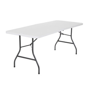 lot 49400 image: Cosco 6 Foot Centerfold Folding Table, White