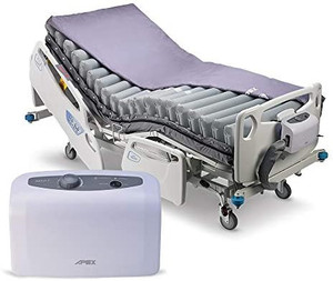 lot 50011 image: Apex Medical Domus 3-8 Low Air Loss Alternating Pressure Mattress- Pressure Ulcers Prevention - Variable Pressure Pump System- Fits Hospital Beds - Plugged in and turned on