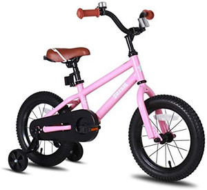 lot 50032 image: JOYSTAR Totem Kids Bike for 2-9 Years Old Boys Girls, BMX Style Kids Bicycles 12 14 16 18 Inch with Training Wheels, 18 Inch Childrens Bikes with Kickstand and Handbrake, Multiple Colors   (Factory Sealed)