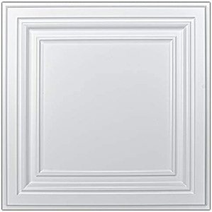 lot 50061 image: Art3d PVC Ceiling Tiles, 2x2 Plastic Sheet, White (12 Pack)