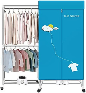 lot 50087 image: Portable Dryer, 110V 1000W Electric Clothes Dryer Machine Double layer Stackable Clothes Drying Rack