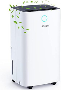 lot 50103 image: SEAVON 2,000 Sq. Ft Dehumidifier, 30 Pint Dehumidifier with Auto or Manual Drainage (0.68 Water Tank)