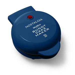 lot 50305 image: Nostalgia MyMini Personal Electric Bundt Cake Maker, Navy