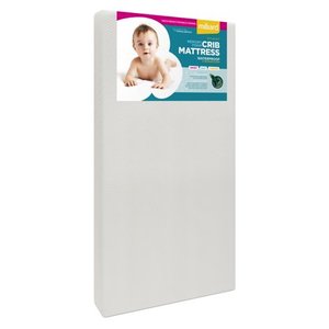lot 50340 image: Milliard Premium Memory Foam Hypoallergenic Infant Crib Mattress and Toddler Bed Mattress with Waterproof Bamboo Cover, Flip Dual Stage System   (27.5 inches x 52 inches x 5.5 inches)