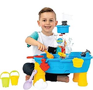 lot 50341 image: ToyVelt Sand Water Table for Toddlers - 21-Piece Water Play Table for Kids Outdoor and Indoor with Accessories and Tools- Learning Sandbox Water Play Table (B089JFC5B9)