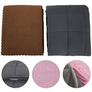 lot 50347 image: FAUX FUR WEIGHTED BLANKET 15lbs  (60 x 80)