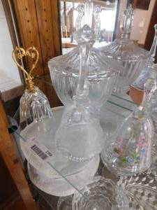 lot 2769 image: Three Dinner Bells  & Candy Dish