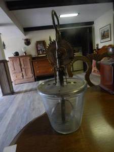 lot 2781 image: Glass Mixer with Metal Beaters