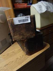 lot 2784 image: Vintage Wood Sewing Drawers