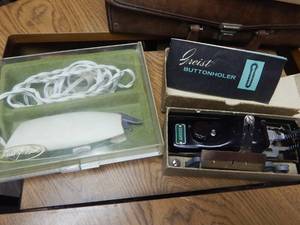 lot 2805 image: Electronic Sears Scissors and Greist Button Holer