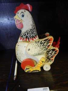 lot 2909 image: Fisher-Price  Cackling Hen Pull Toy