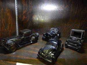 lot 2788 image: Collection of Four Avon Glass Cars