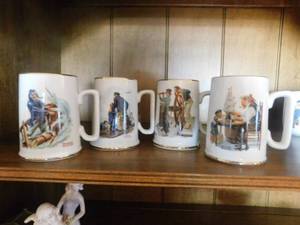 lot 2930 image: Norman Rockwell mugs(4)