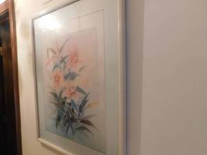 lot 2991 image: Framed Floral Print