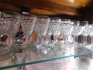 lot 2766 image: Fostoria Drinking Glasses (8)