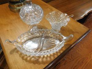 lot 2773 image: Fostoria Serving Dishes (3).