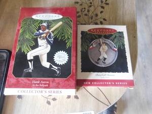 lot 2818 image: Hallmark  Ornaments- Hank and Babe