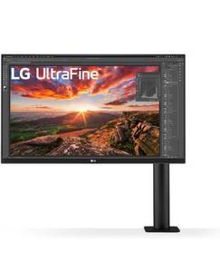 lot 10413 image: Retails for $550 LG 27 inch Ergo IPS UHD 4K Ultrafine Monitor, Black, 27BN88U-B