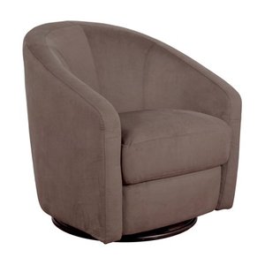 lot 10429 image: Babyletto Madison Swivel Glider in Slate Microsuede Fabric