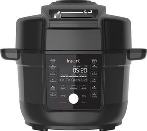 lot 20002 image: Instant - Duo Crisp with Ultimate Lid Multi-Cooker  Air Fryer, 6.5 Quart - Black